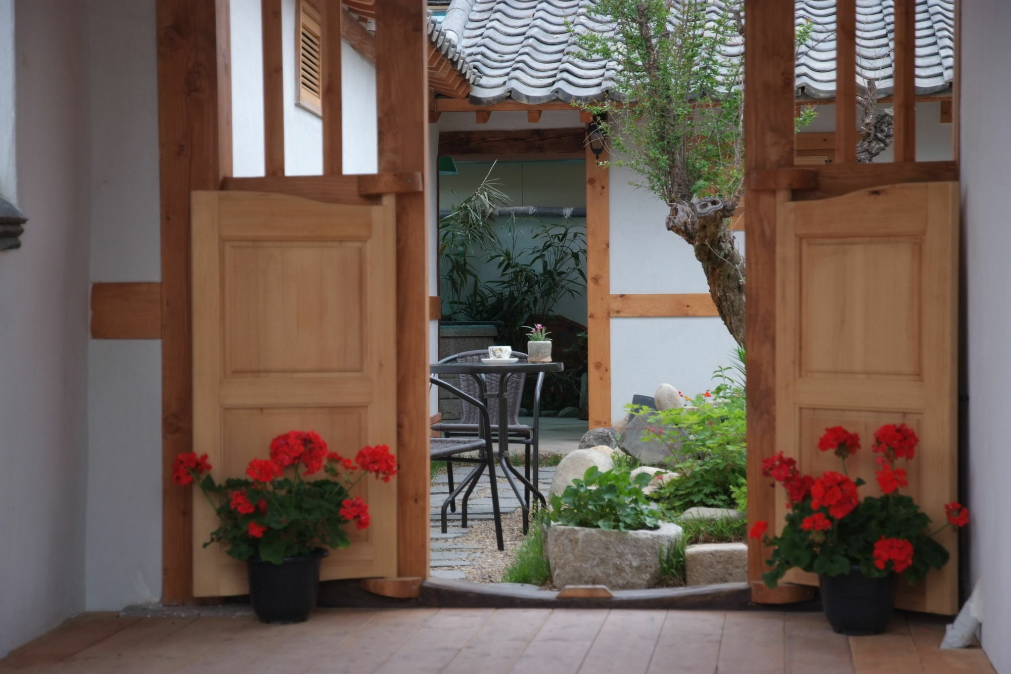 庆州 碎花空间韩屋旅馆酒店 外观 照片